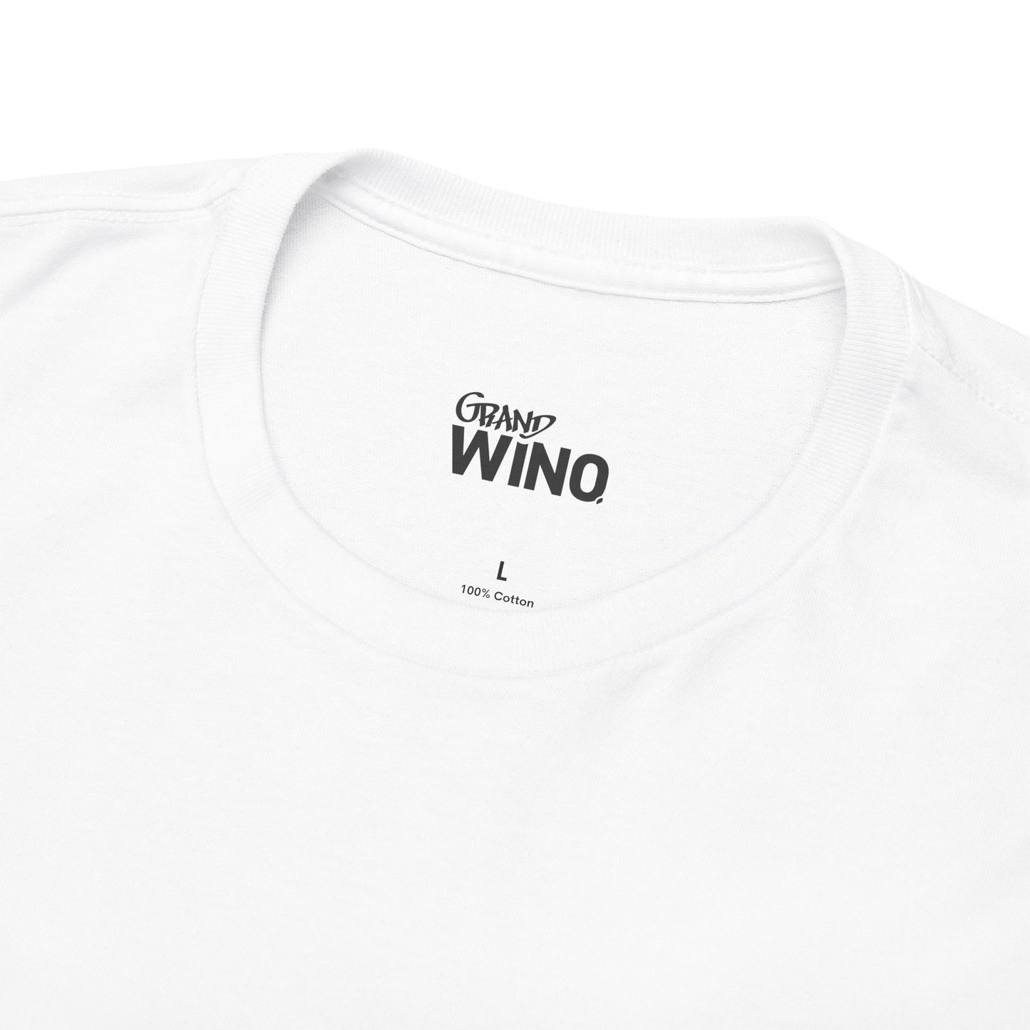 Unisex Heavy Cotton T-Shirt "White Wine Varieties" - Grand Wino