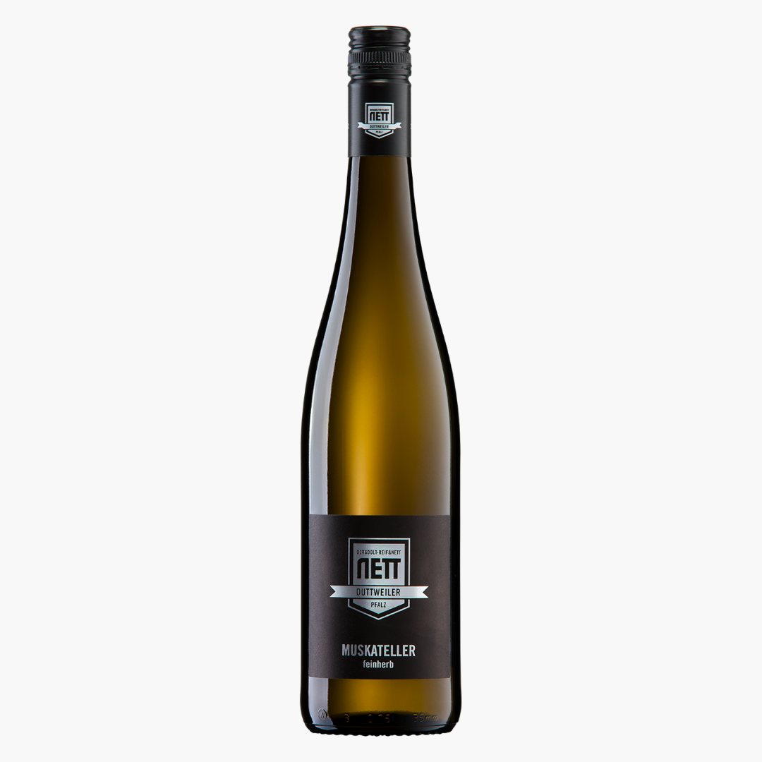 grand wino winnica bergdolt-reiff & nett białe 2021 półsłodkie muskateller niemieckie palatynat