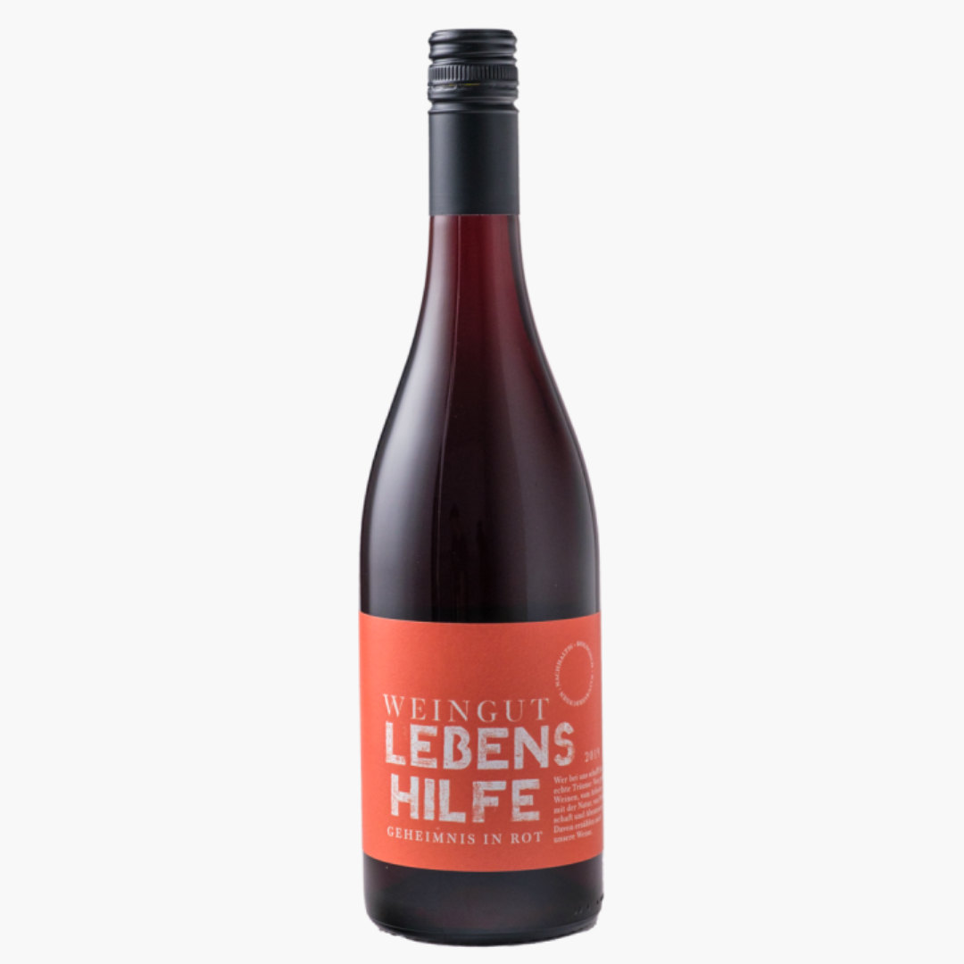 grand wino winnica weingut lebenshilfe geheimnis in rot czerwone 2019 słodkie niemieckie palatynat