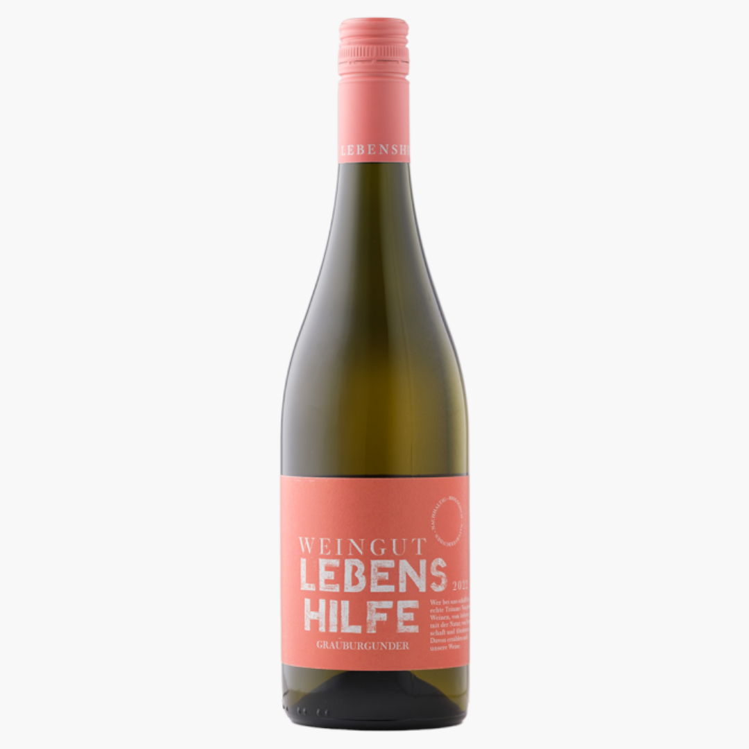 grand wino winnica weingut lebenshilfe grauburgunder białe 2022 wytrawne niemieckie palatynat