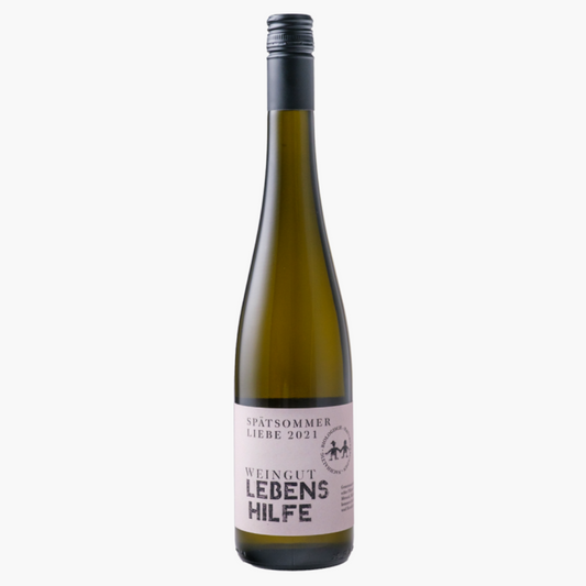 grand wino winnica weingut lebenshilfe riesling spaetsommerliebe białe 2021 słodkie niemieckie palatynat